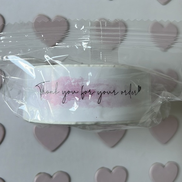 250 Thank You for Your Order Stickers 1”x3” - Picture 4 of 4